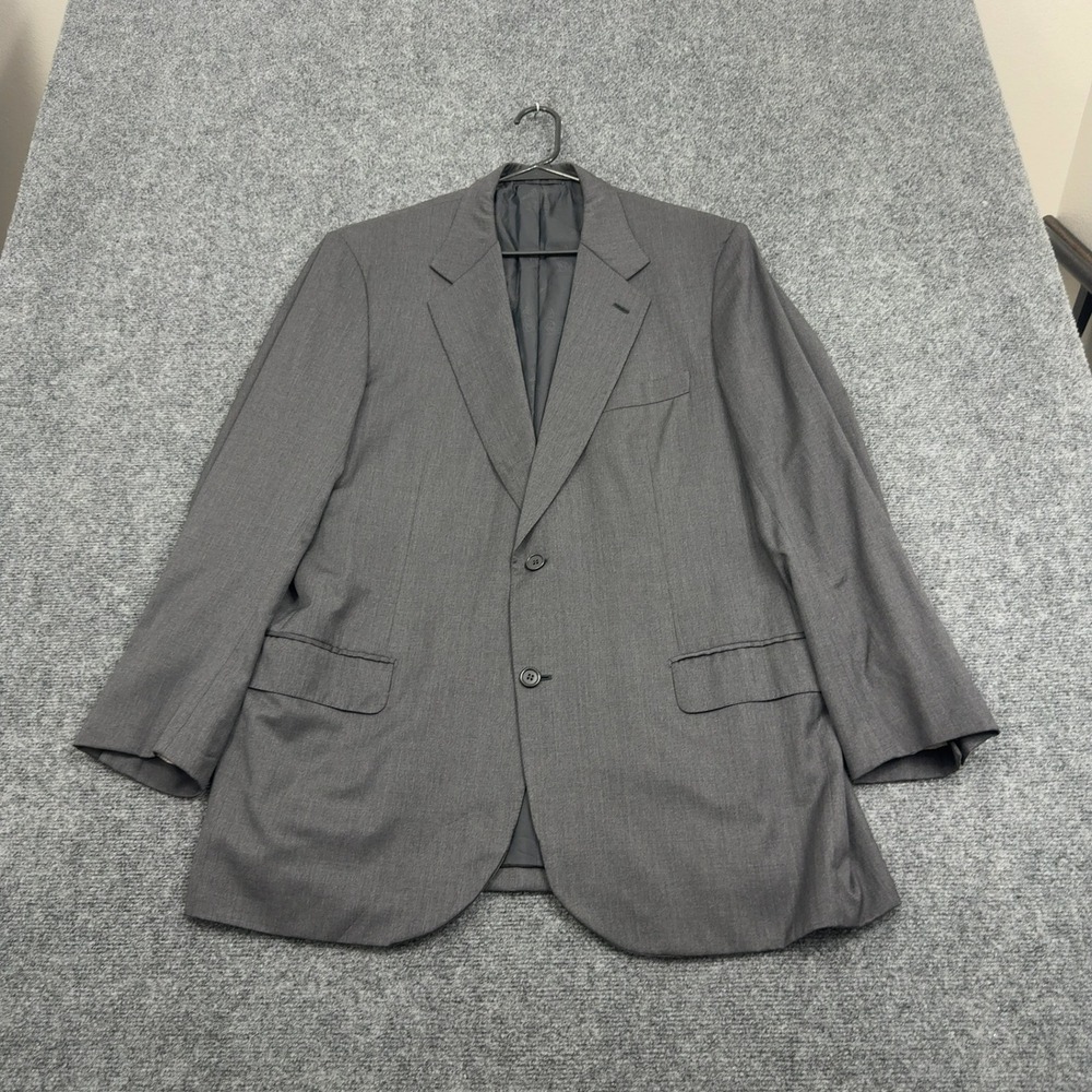 Brioni Blazer Mens 56 Grey Wool Super 150s Palatino Two Button Luxury Classic